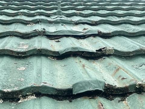 Roof vent flashing from the 1960s sample report