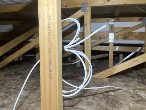 Electrical cable termination from the new-build sample report